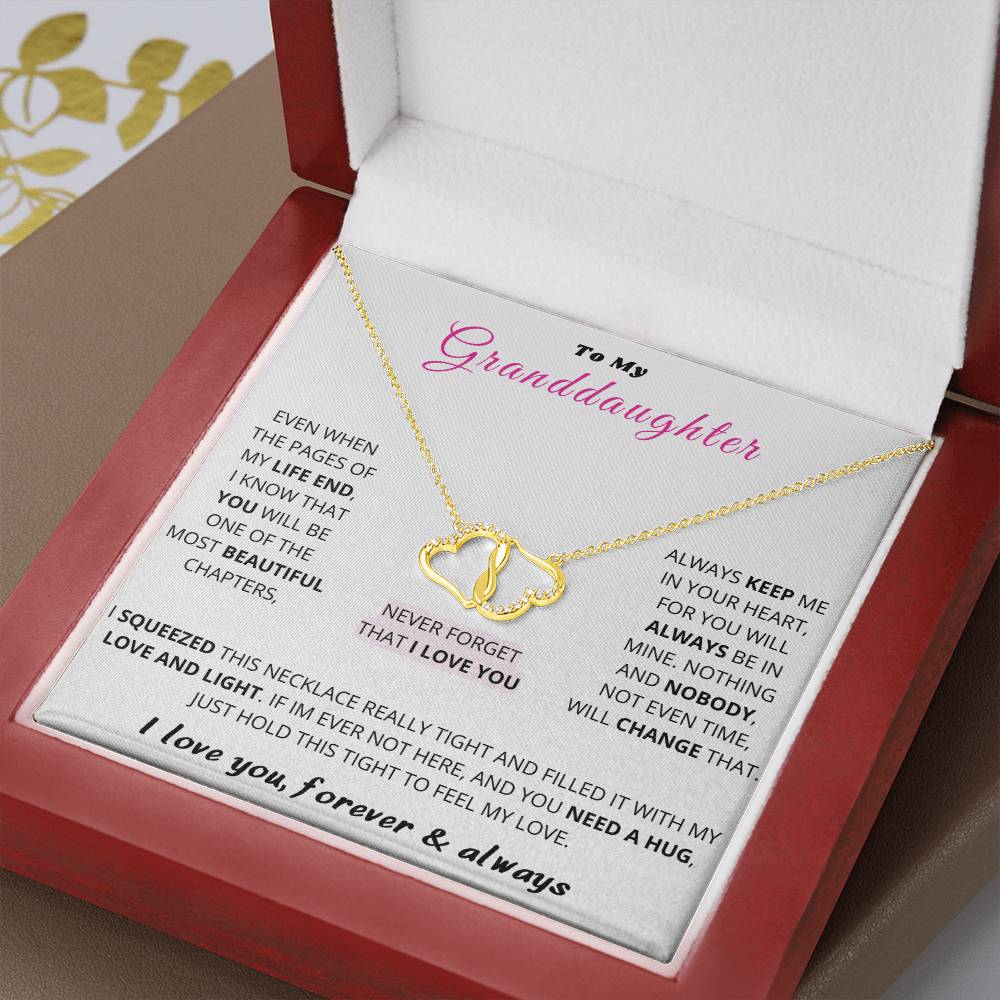 To My Granddaughter Necklace & Message Card