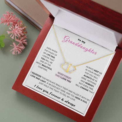 To My Granddaughter Necklace & Message Card