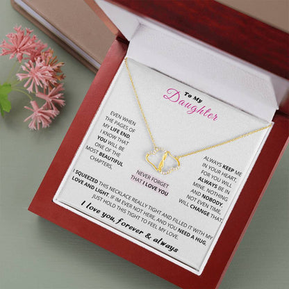 To My Daughter Necklace & Message Card