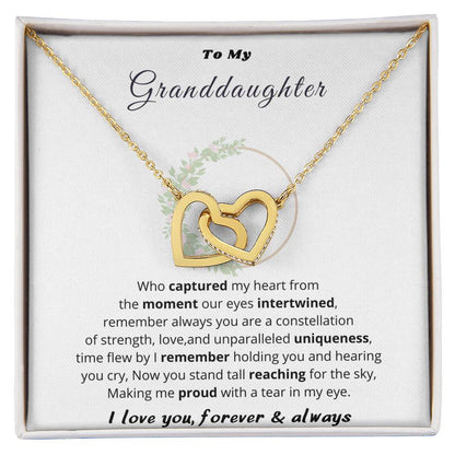 Hearts Necklace Gift from Mom to Granddaughter - Forever Bond Jewelry