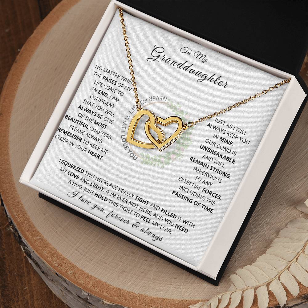 Personalized Hearts Necklace Gift from Grandma to Granddaughter - Sentimental Jewelry