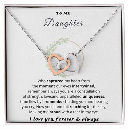 Hearts Necklace Gift for Daughter from Mom - Timeless Love Jewelry