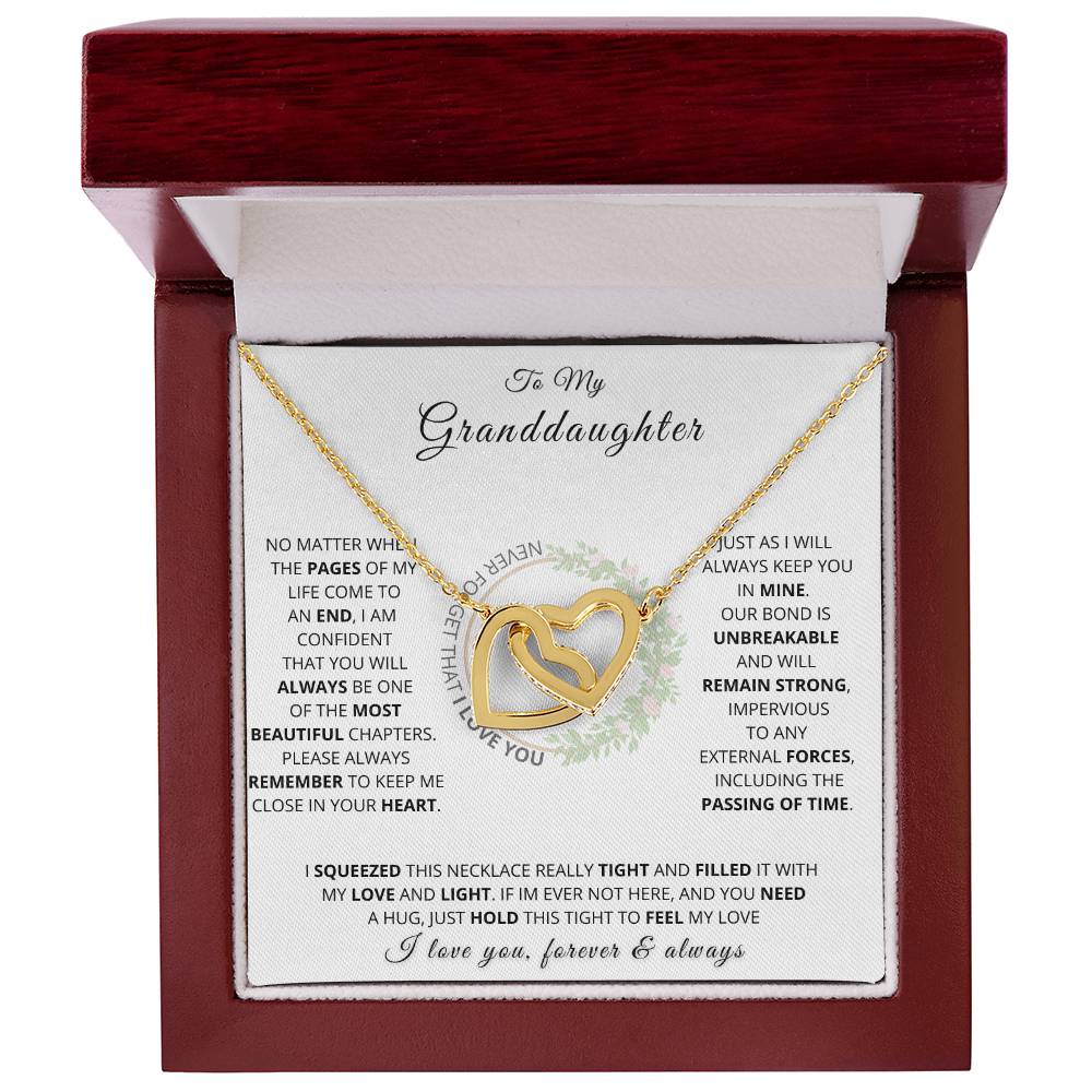 Personalized Hearts Necklace Gift from Grandma to Granddaughter - Sentimental Jewelry