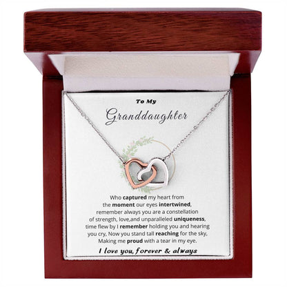 Hearts Necklace Gift from Mom to Granddaughter - Forever Bond Jewelry