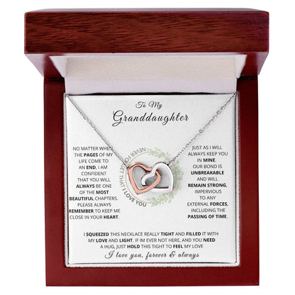 Personalized Hearts Necklace Gift from Grandma to Granddaughter - Sentimental Jewelry