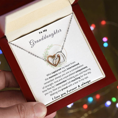 Hearts Necklace Gift from Mom to Granddaughter - Forever Bond Jewelry