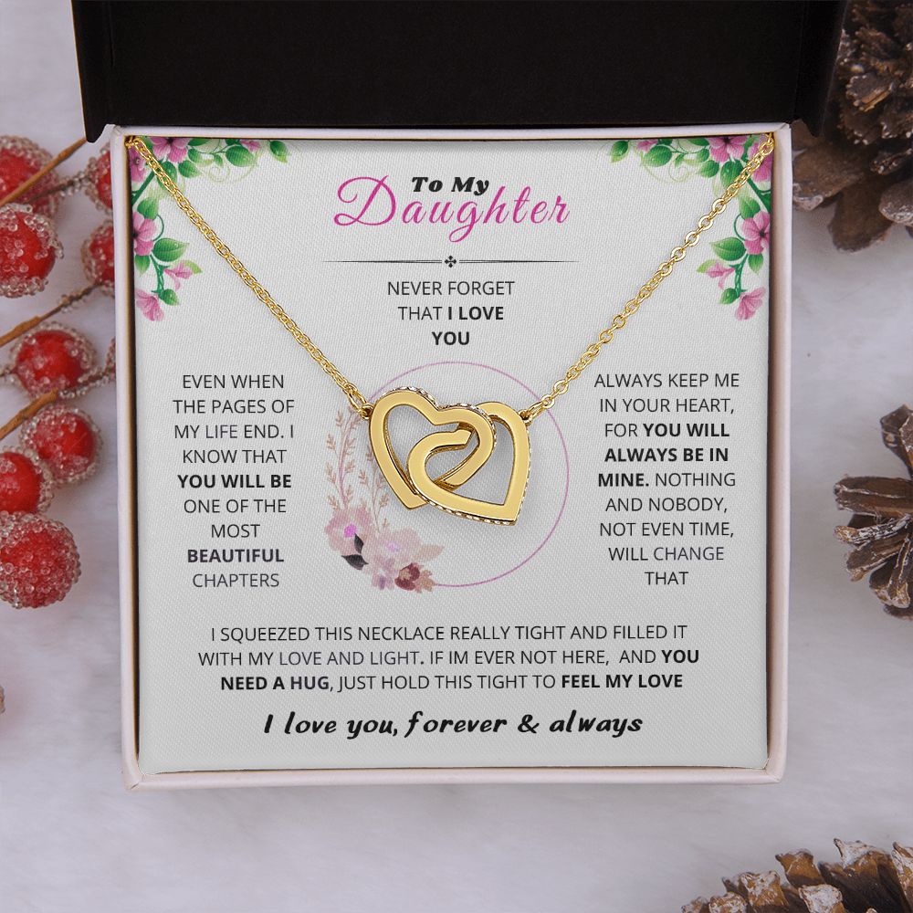 To My Daughter - Magnetic Heart Necklace Set – Ziella
